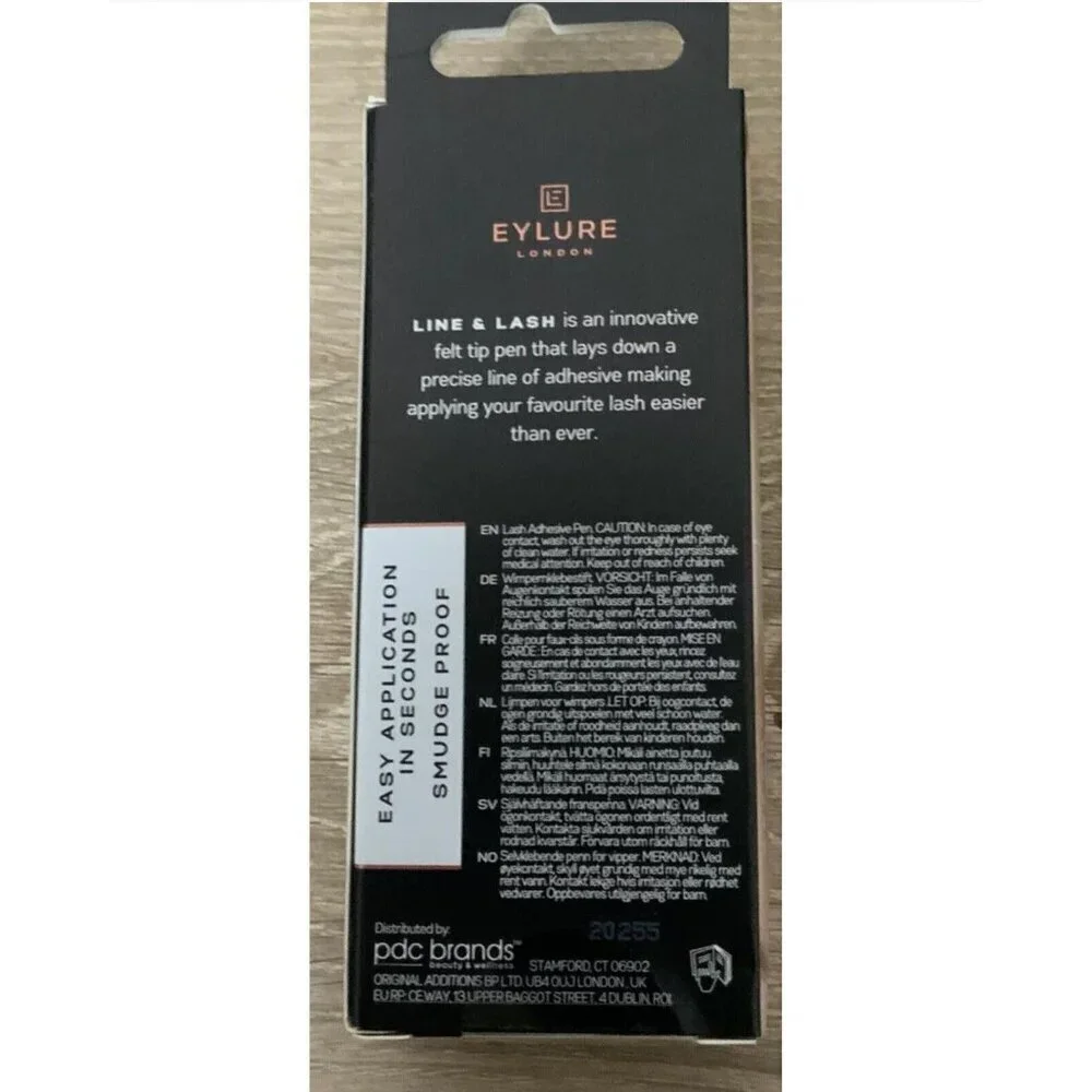 Eylure 2 in 1 Black Line & Lash Adhesive Eyeliner USE WITH ANY LASHES New In Box